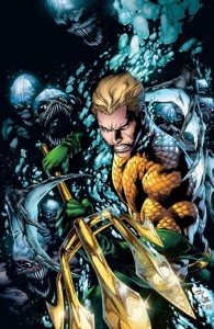 Promo image for DC Comics Aquaman 1, by Geoff Johns and Ivan Reis