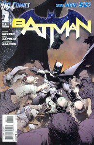DC Comics Batman #1 cover, written by Scott Snyder and pencilled by Greg Capullo