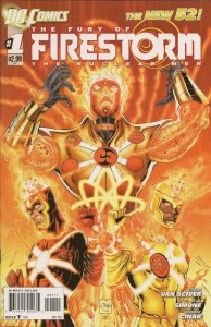 Cover to DC Comics The Fury of Firestorm: The Nuclear Men, written by Gail Simone and Ethan Van Sciver, penciled by Yildray Cinar